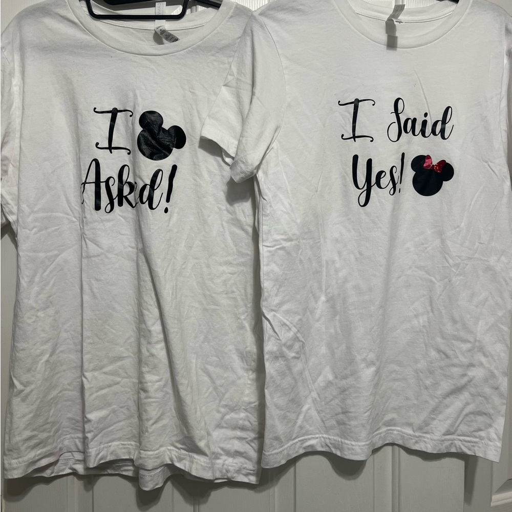 Disney Engagement Shirts. Men and Women